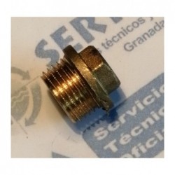 TAPON MACHO 1/2" LATON